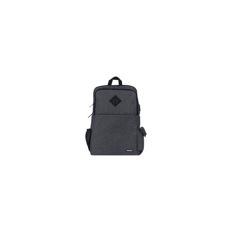 Mochila De Nylon/Poliéster Tz21Lbp03-B Para Laptop 15.6”, Negro Techzone TECHZONE