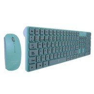 Kit Inalámbrico Teclado + Mouse Turquesa Perfect Choice PERFECT CHOICE