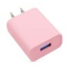 Usb De Carga Rapida Cargador Usb 3.0 Para Pared + Cable Usb Tipo Lightning Color Rosa Adaptador Cable Brobotix BROBOTIX