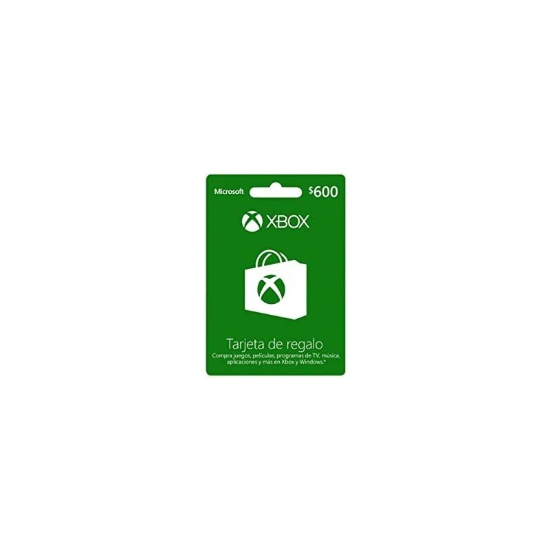 Gc-Xbox Live Mexico Pk Lic Online Esd 600 Mxn R15 Microsoft MICROSOFT