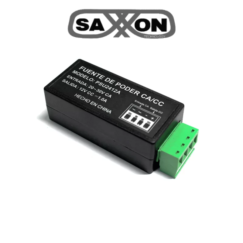 Convertidor De Energia/ Corriente Alterna A Corriente Directa/ Voltaje De Entrada 20V Ca A 30V Ca/ Voltaje Saxxon Psu2412A1 SAXXON Convertidor De Energia/ Corriente Alterna A Corriente Directa/ Voltaje De Entrada 20V Ca A 30V Ca/ Voltaje Saxxon Psu2412A1 SAXXON