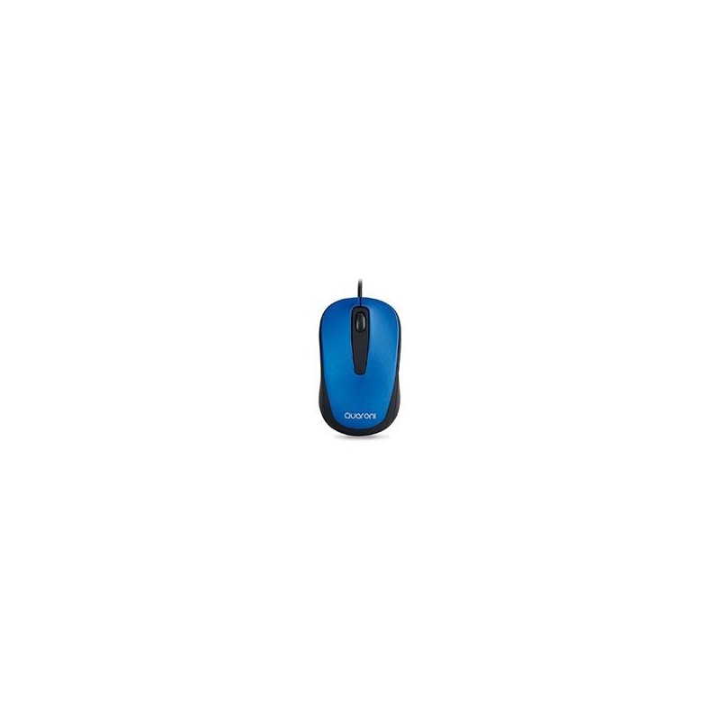 Mouse Óptico Maq02A, Alámbrico, Usb, 1200Dpi, Azul/Negro quaroni QUARONI