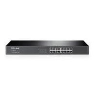 Switch Gigabit Ethernet Tl-Sg1016, 10/100/1000Mbps, 16 Puertos, Para Rack 19 Pulgadas No Administrable TP LINK TP-LINK