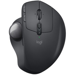 Mouse Ergonómico trackball Logitech Óptico MX Ergo, Inalámbrico, Bluetooth, 380DPI, Negro