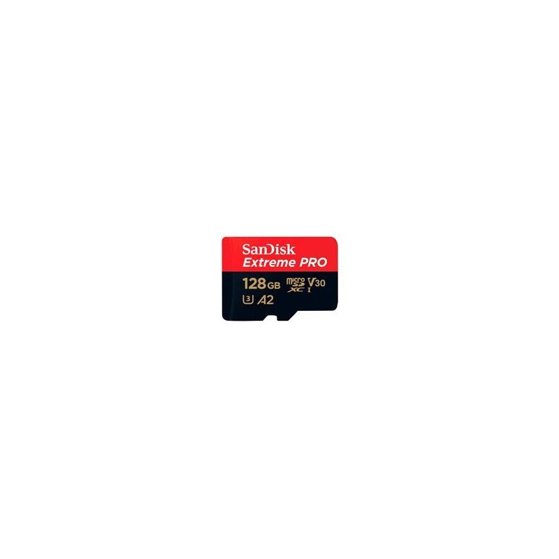 Memoria Extreme Pro 128Gb Micro Sdxc 170Mb/S 4K Clase 10 A2 V30 C/Adaptador SANDISK SANDISK