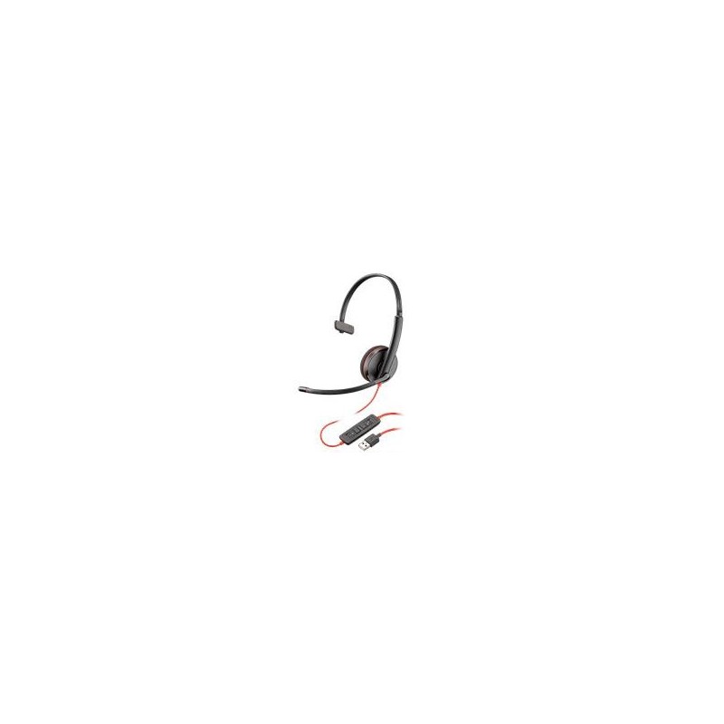 Audifono Y Mic De Diadema Plantronics Blackwire C3210 Alambrica Monoaural Usb Poly POLY