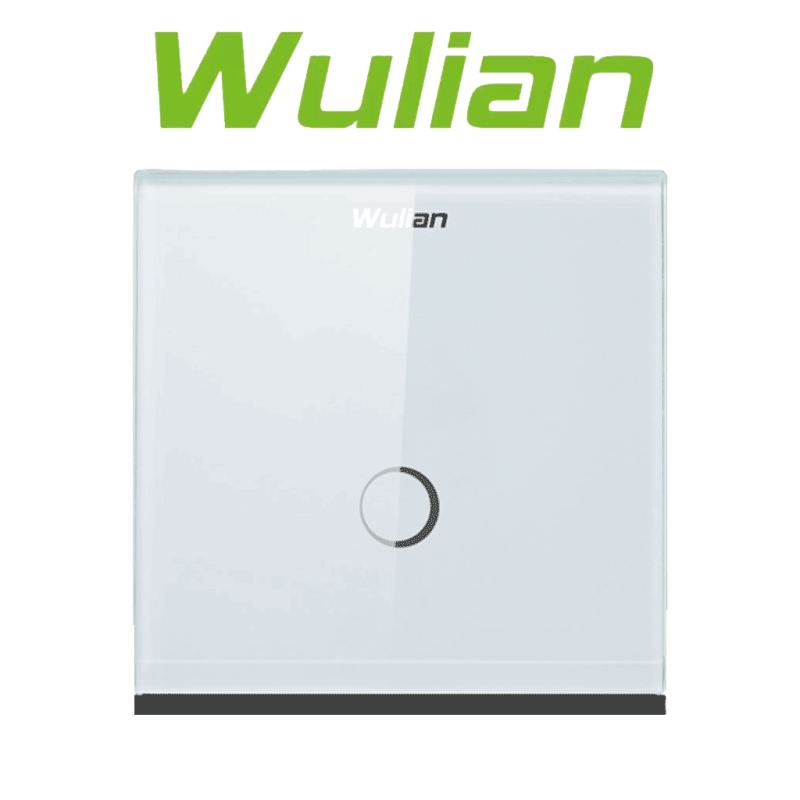 Apagador Inteligente Switcht1L / Touch, Conexión L / 1 Botón / 10 Amp / Zigbee / Carga Mínima 15 Watts WULIAN WULIAN