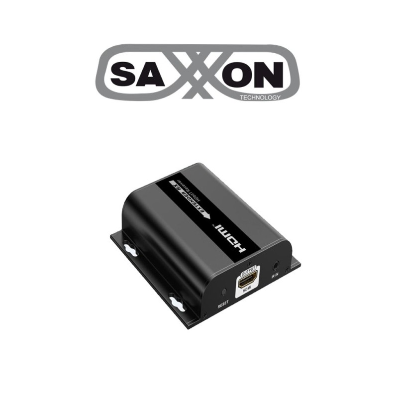 Receptor De Video Hdmi Sobre Ip/ Cat 5E/ 6/ Hasta 120 Metros / Resolucion 1080P/ Hdbit/ Receptor De Ir/ And Saxxon Lkv38340Rx- SAXXON