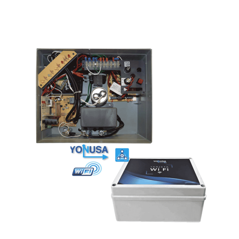 Paquete De Energizador De Alta Frecuencia Antiplantas De 10000V Y Modulo Wifi Para Control Desde App Yonusa Ey10000127Afwifi YONUSA