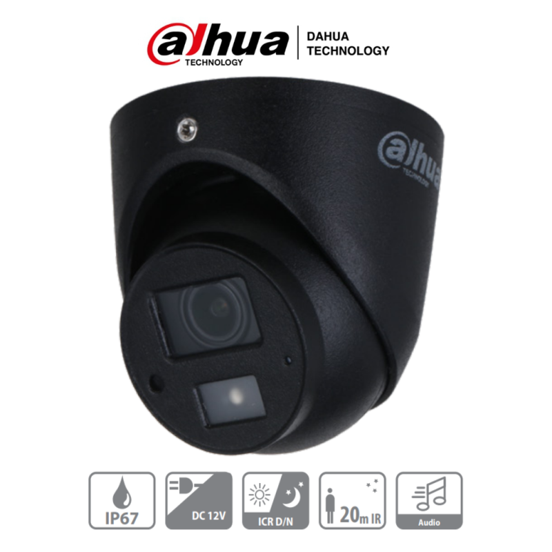 Camara Mini Domo 1080P/ Especial Para Dvr Movil Dahua/ Lente De 3.6Mm/ Angulo De 83 Grados/ Ir Dahua Hac-Hdw3200G-M-0360B DAHUA