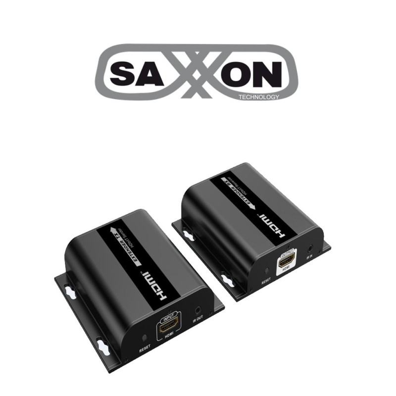 Receptor De Video Hdmi Ir Alámbrico Cat5E/Cat6, 1X Hdmi, Hasta 120 Metros saxxon SAXXON
