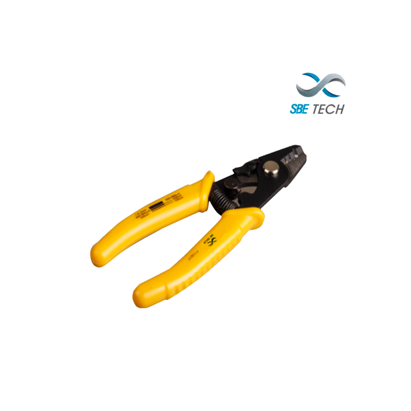 Pinza Peladora De Fibra Óptica, Negro/Amarillo SBE TECH SBE TECH