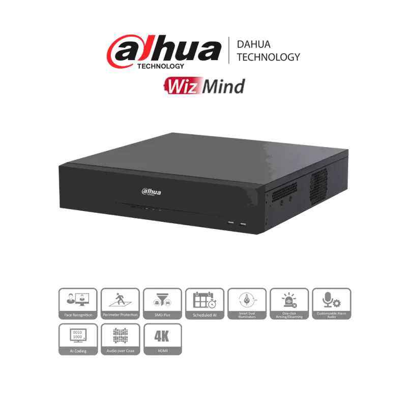 Dvr De 16 Canales Bnc + 16 Canales Ip Xvr5816S-4Kl-I3 Para 8 Discos Duros, Máx. 16Tb, 2X Usb 2.0, 2X Usb 3.2, 2X Rj-45 DAHUA DAHUA