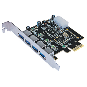 TARJETA PCI EXPRESS USB 3.0 4 PUERTOS BRACKET LARGO ESTANDAR