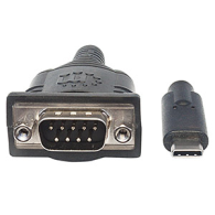 CABLE ADAPTADOR CONVERTIDOR USB-C A DB9 RS232 45CM M-M