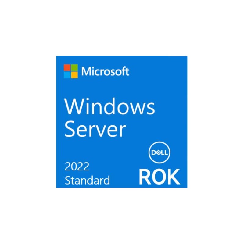 Microsoft Windows Server 2022 Standard - Licencia - 16 Núcleos - Rok - Para Distribuidores Dell DELL