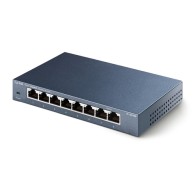 Switch Gigabit Ethernet Tl-Sg108, 8 Puertos 10/100/1000Mbps, 16 Gbit/S, 4.000 Entradas - No Administrable TP-LINK TP-LINK