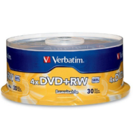 Dvd+Rw 4X 4.7Gb 120Min Regrabab 30 Pzas Campana Verbatim VERBATIM VERBATIM