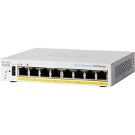 Switch Cisco Gigabit Ethernet Cbs250, 8 Puertos 10/100/1000Mbit/S + 2 Puertos Sfp, 16 Gbit/S, 8.000 Entradas - Administrable CISCO