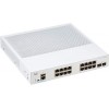 Switch Cisco Gigabit Ethernet Business 350, 16 Puertos 10/100/1000Mbps + 2 Puertos Sfp, 16.000 Entradas - Administrable CISCO