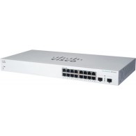 Switch Cisco Gigabit Ethernet Business 220, 16 Puertos Poe 10/100/1000 + 2 Puertos Sfp, 130W, 36 Gbit/S, 8.192 Entradas - Admini CISCO