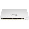 Switch Cisco Gigabit Ethernet Business 220, 48 Puertos 10/100/1000Mbps + 4 Puertos Sfp+, 176 Gbit/S, 8192 Entradas - Administrab CISCO