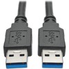 Cable Usb 3.0 Superspeed A/A M/M Negro 0.91 M 3 Pies+ TRIPP-LITE