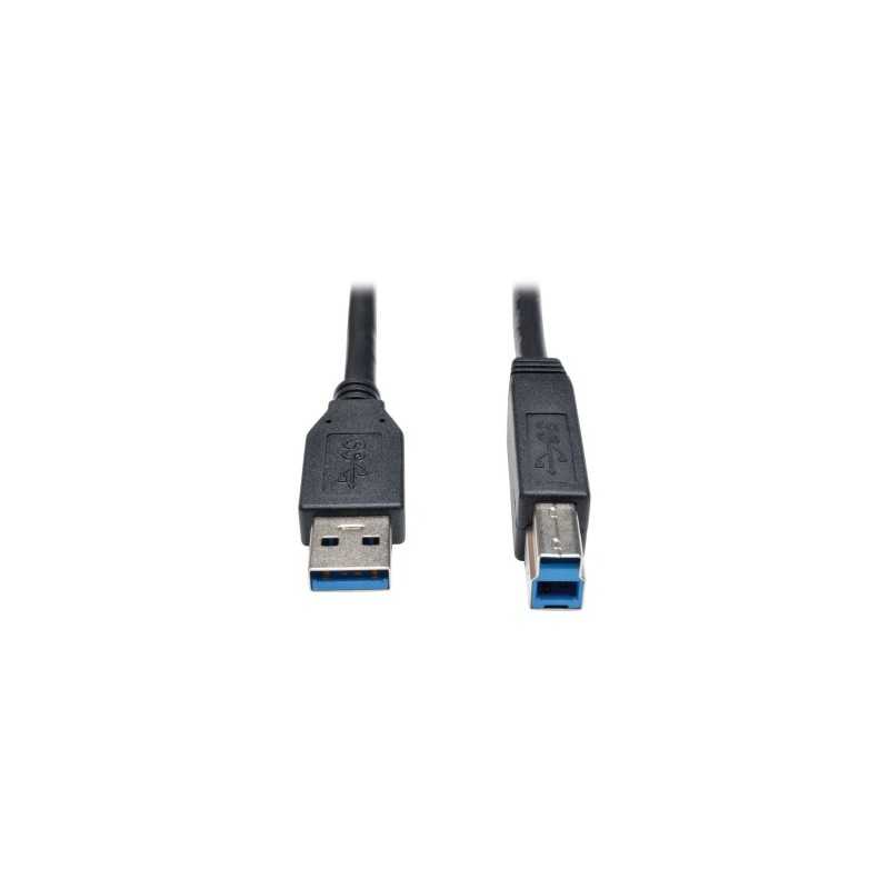 CABLE PARA DISPOSITIVO USB 3.0 SUPERSPEED AB M/M NEGRO 1.83 M
