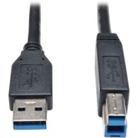 CABLE PARA DISPOSITIVO USB 3.0 SUPERSPEED AB M/M NEGRO 0.91 M