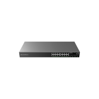 Switch Gigabit Ethernet Gwn7802P, 16 Puertos Poe+ 100/1000/10000Mbps + 4 Puerto Sfp Uplink, 240W, 40 Gbit/S - Admini Grandstream GRANDSTREAM