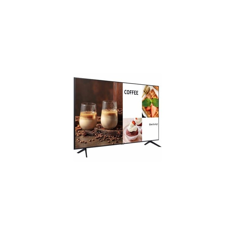 Pantalla Comercial 65", 4K Ultra Hd, Negro Samsung Bec-H Crystal SAMSUNG