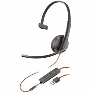 Diadema con micrófono Blackwire 3215 Monaural Usb-A Headset Poly