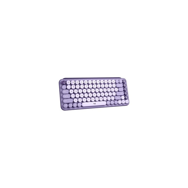 Teclado Logitech Pop Keys, Teclado Mecánico, Inalámbrico, Morado (Inglés) LOGITECH