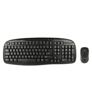 Kit De Teclado Y Mouse Balance, Alámbrico, Usb, Negro (Inglés) Easy Line