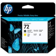 Cabezal Hp 72 Negro Mate/Amarillo HP