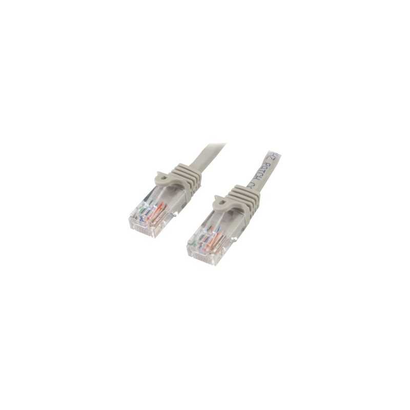 CABLE 2M GRIS RED 100MBPS CAT5E ETHERNET RJ45 SNAGLESS