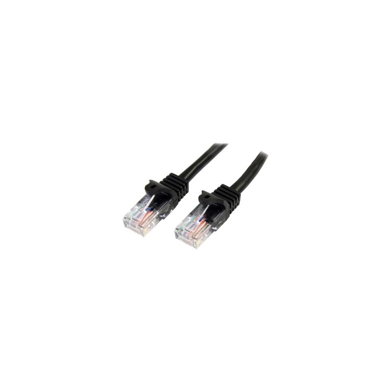 CABLE 3M NEGRO RED 100MBPS CAT5E ETHERNET RJ45 SNAGLESS