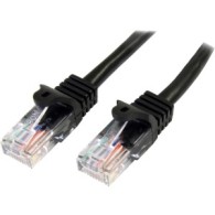 CABLE 3M NEGRO RED 100MBPS CAT5E ETHERNET RJ45 SNAGLESS