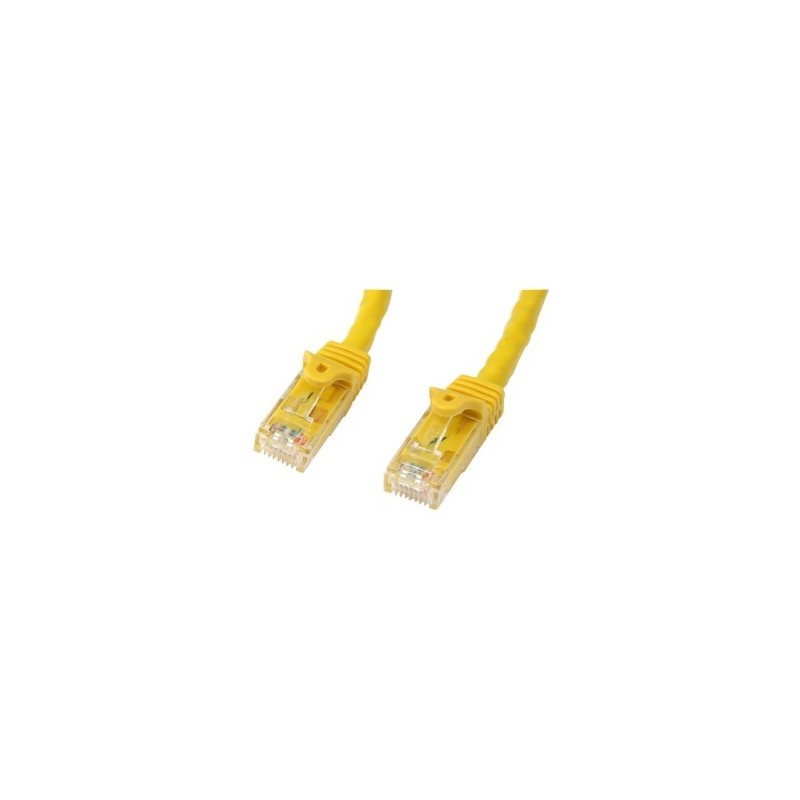 CABLE 1M AMARILLO RED GIGABIT CAT6 ETHERNET RJ45 SNAGLESS