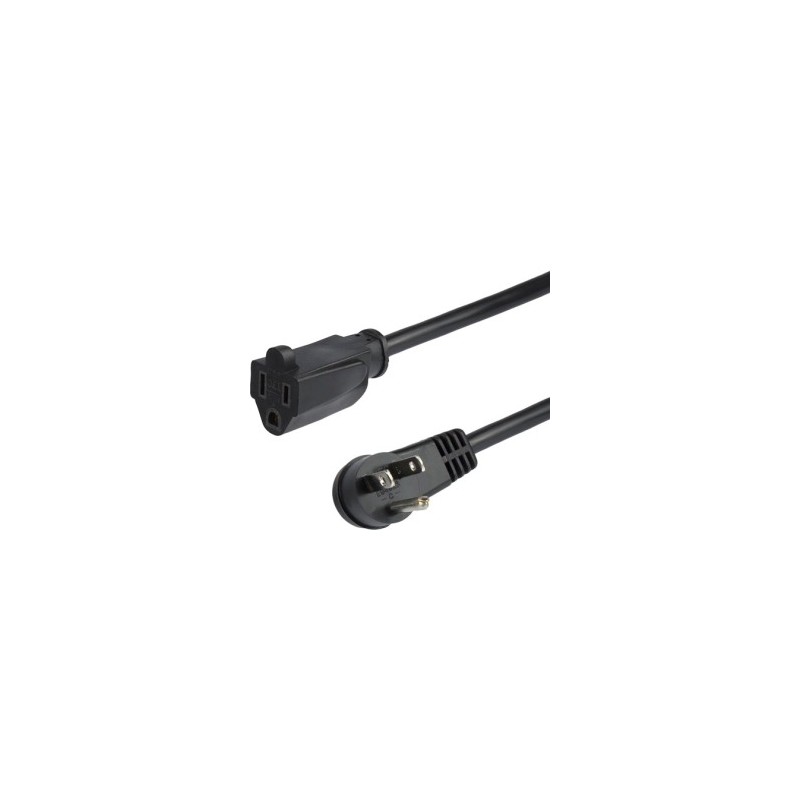 CABLE DE EXTENSION NEMA 5-15R A NEMA 5-15P ACODADO 90CM