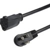 CABLE DE EXTENSION NEMA 5-15R A NEMA 5-15P ACODADO 90CM