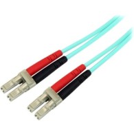 CABLE FIBRA PATCH 10GB LC A LC MULTIMOD 50/125 DUPLEX 1M AQUA