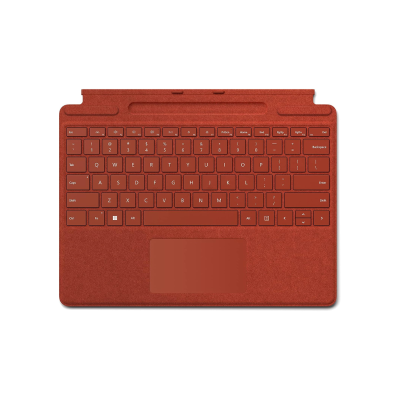 Teclado Con Funda Surface Signature, Surface Pro 9, 8 Y Pro X. Color Rojo Amapola Microsoft MICROSOFT