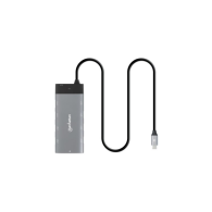 Adaptador Docking Usb-C 130714, 2Xhdmi, 5Xusb-A, Usb-C, Usb-C Pd, Gris Manhattan MANHATTAN