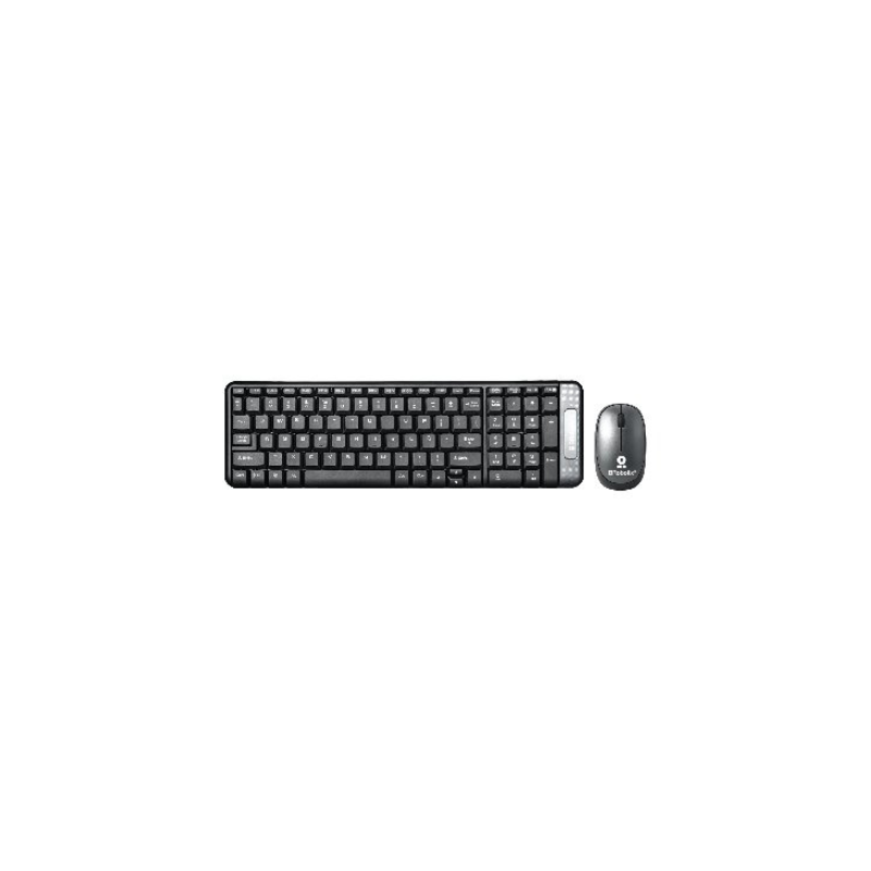 Teclado Combo Wireless Multimedia Gris Brobotix BROBOTIX