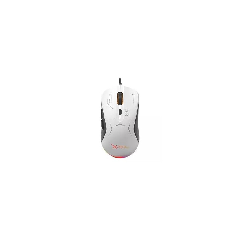 Mouse Gamer Xzeal Starter 7200 Dpi 6 Botones Rgb Blanco XZEAL
