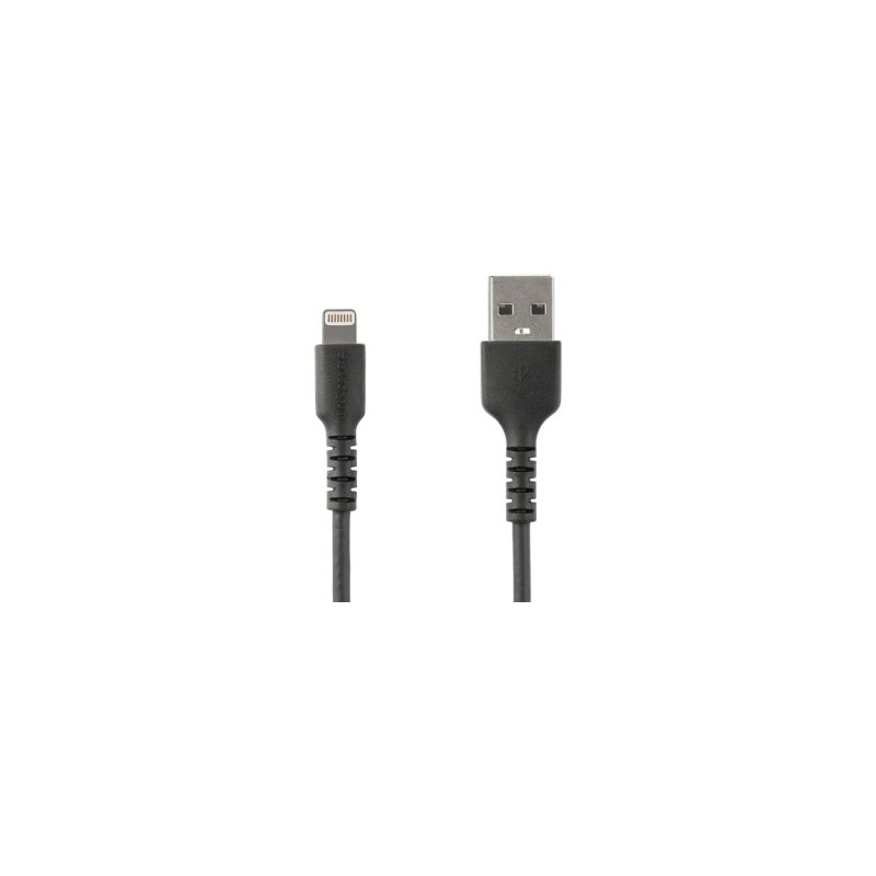 CABLE DE 2M USB A LIGHTNING CERTIFICADO MFI APPLE NEGRO