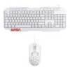 Kit Gamer De Teclado Y Mouse Techzone Nasa Ns_Gc01, Alámbrico, Usb 2.0, Blanco (Inglés) TECHZONE