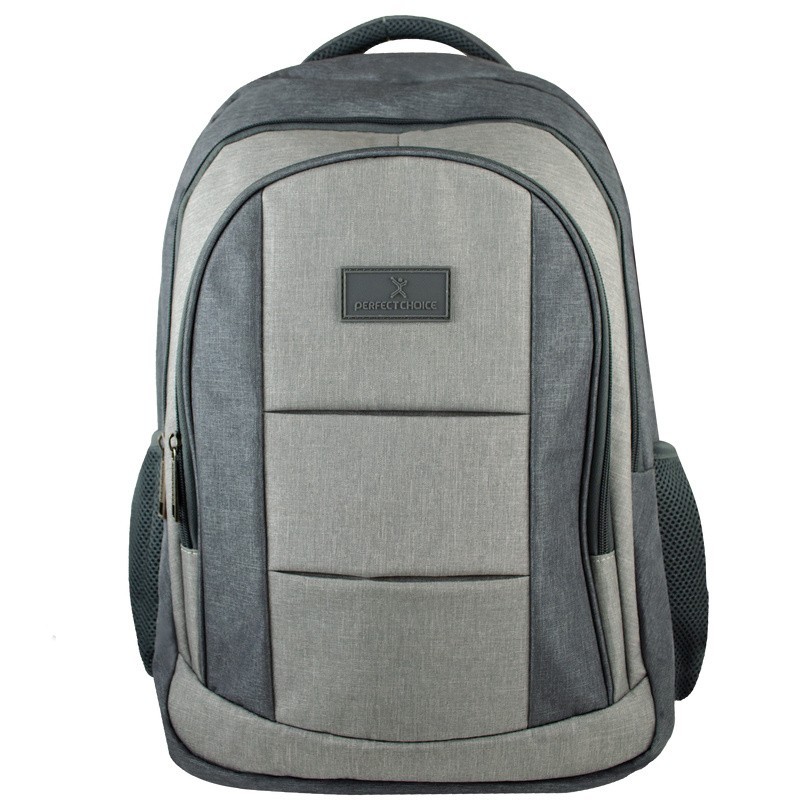 Mochila De Poliéster Sharp Para Laptop 17", Gris PERFECT CHOICE