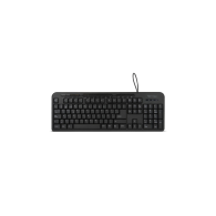 Teclado Vorago VOR-KB-204, Alámbrico, USB, Negro En Español VORAGO